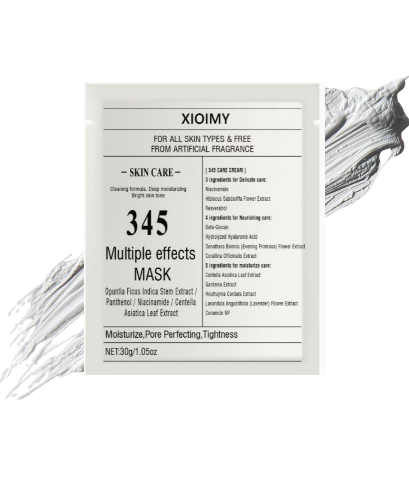 345 Multiple Effects Facial Mask™ Sheet Mask (1pc)