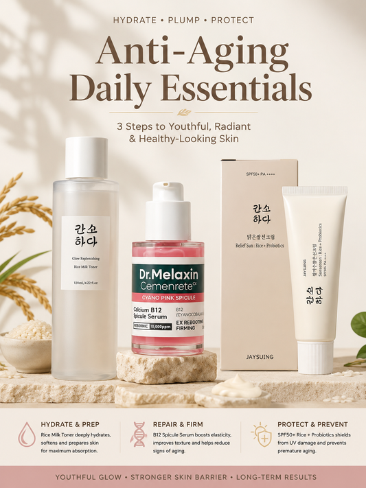 ✨ Best 3-Product Anti-Aging Combo (Simple + Powerful) AM
