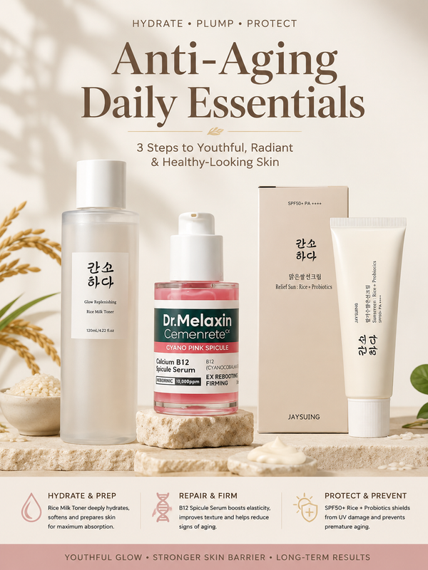 ✨ Best 3-Product Anti-Aging Combo (Simple + Powerful) AM